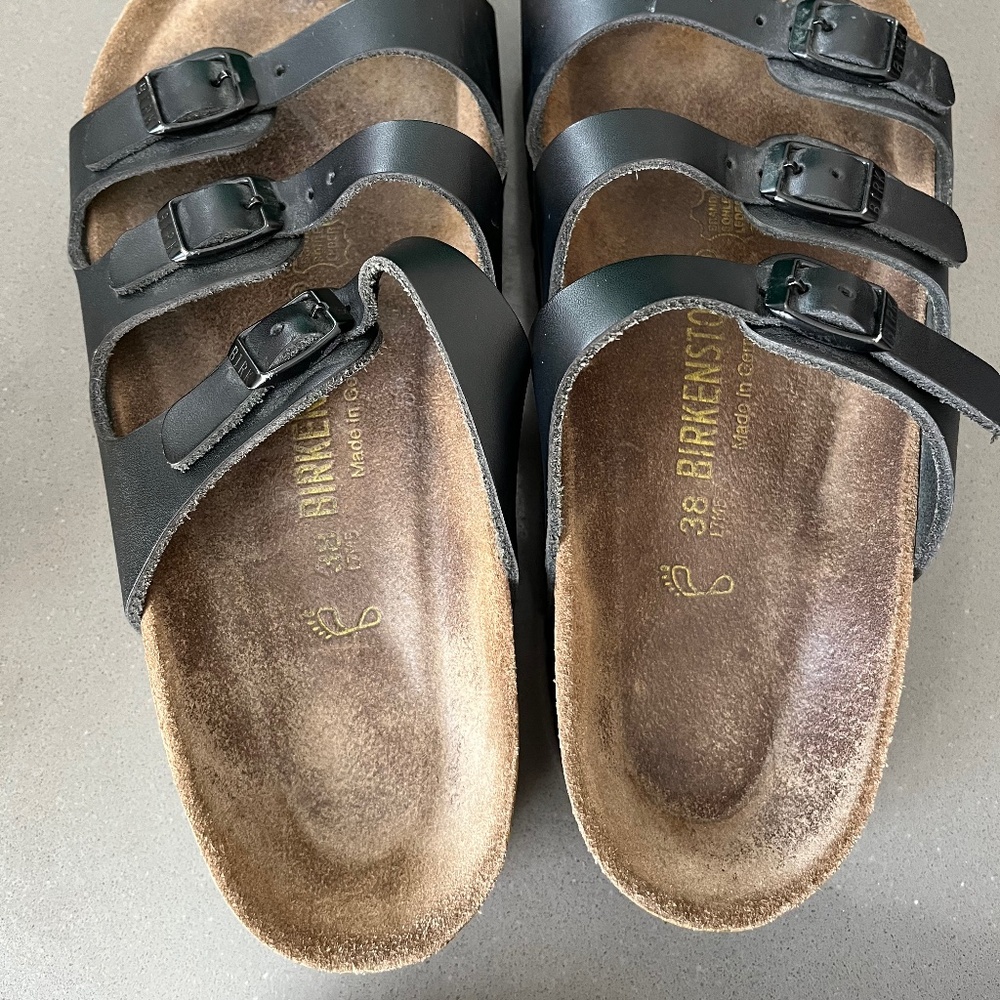 Used Birkenstock sandals size 38
